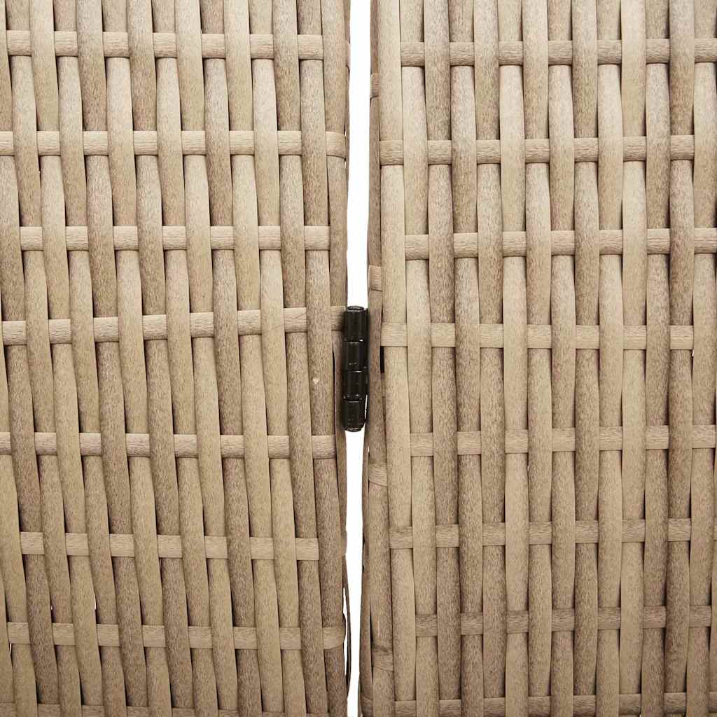 Rumdeler Beige 195 x 180 cm polyrattan