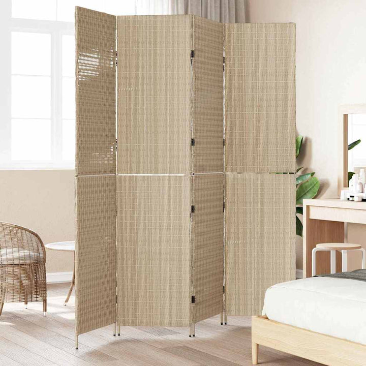 Rumdeler Beige 195 x 180 cm polyrattan