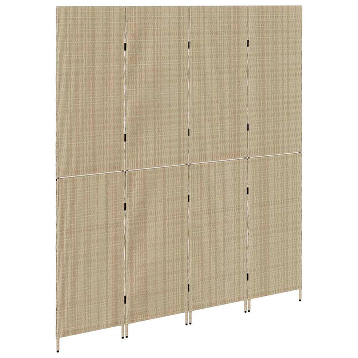 Rumdeler Beige 195 x 180 cm polyrattan