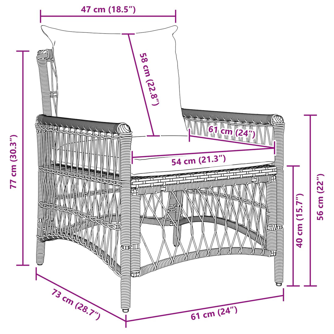 Have Stol Beige polyrattan