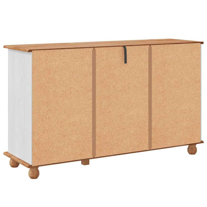 Sideboard med skuffe ASKIM 133,5 x 40 x 79 cm Massivt fyrretræ