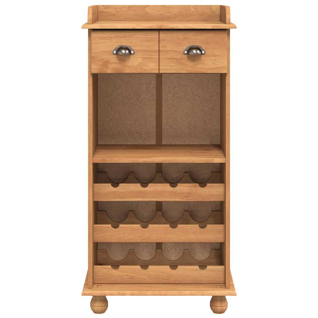 Vinskab ASKIM Honning Voks 57 x 37 x 114 cm Massiv fyrretræ
