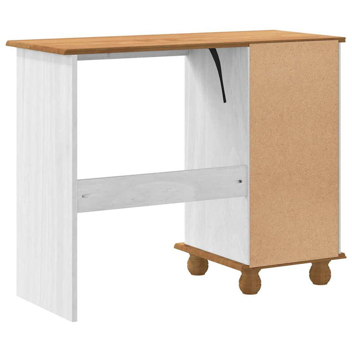 Skrivebord ASKIM Hvid 95 x 40 x 75 cm Massiv fyrretræ