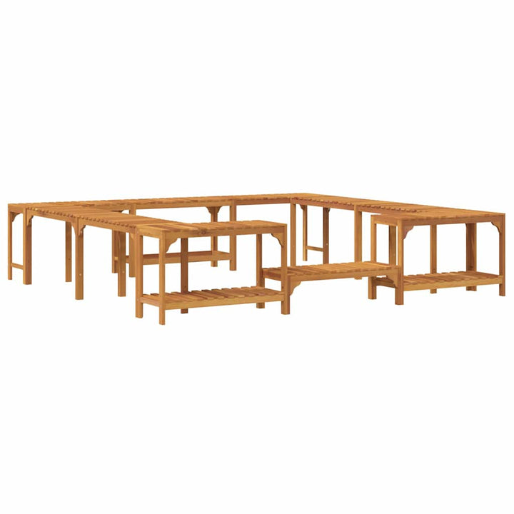 Boblebad omgivelser Brun 255 x 255 x 55,5 cm Massivt Akacietræ