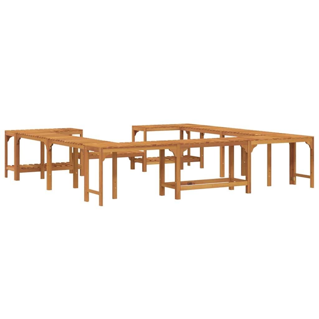 Boblebad omgivelser Brun 255 x 255 x 55,5 cm Massivt Akacietræ