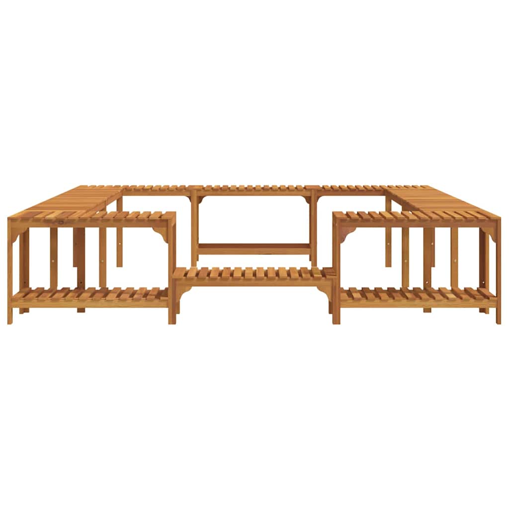 Boblebad omgivelser Brun 255 x 255 x 55,5 cm Massivt Akacietræ