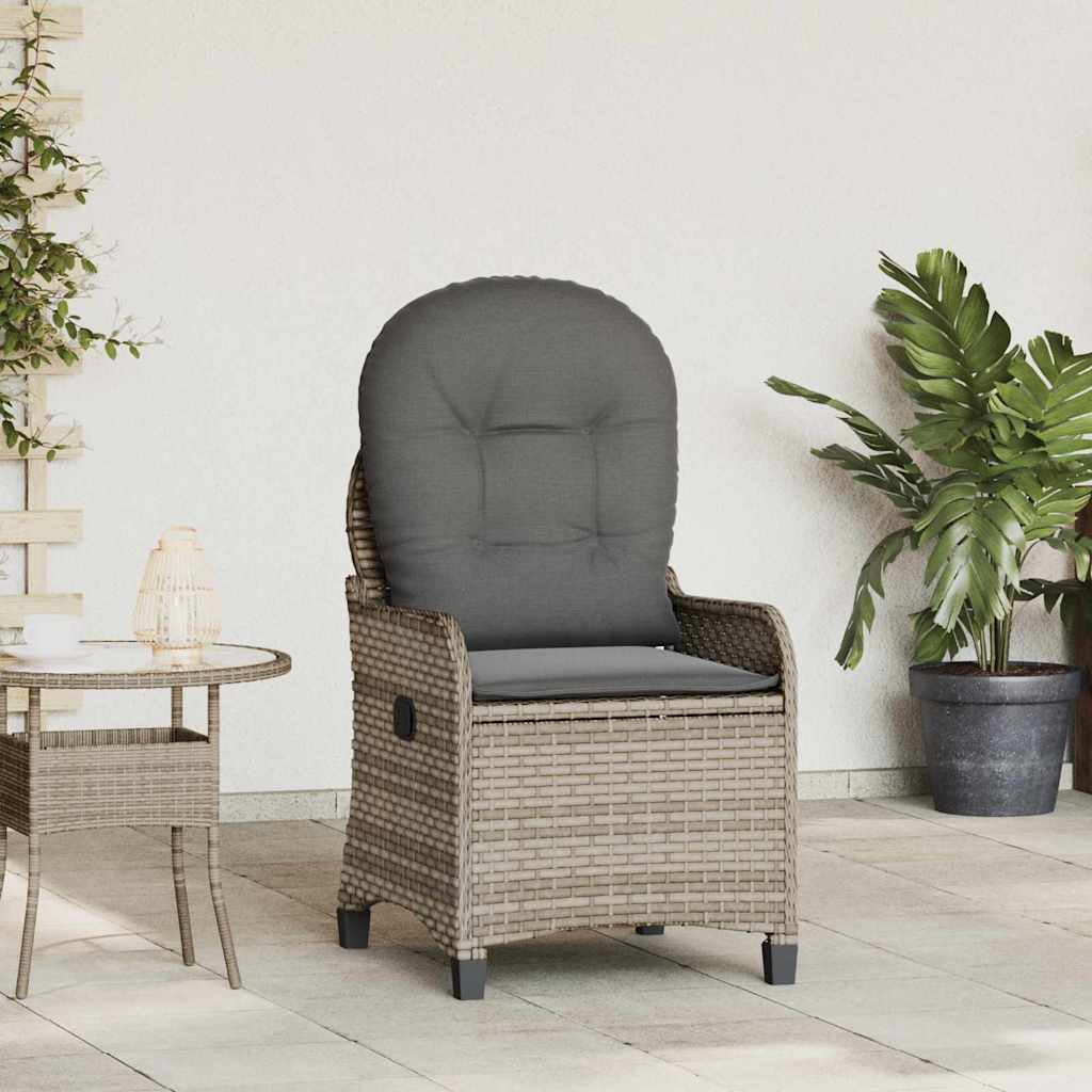 Liggestol Grå polyrattan