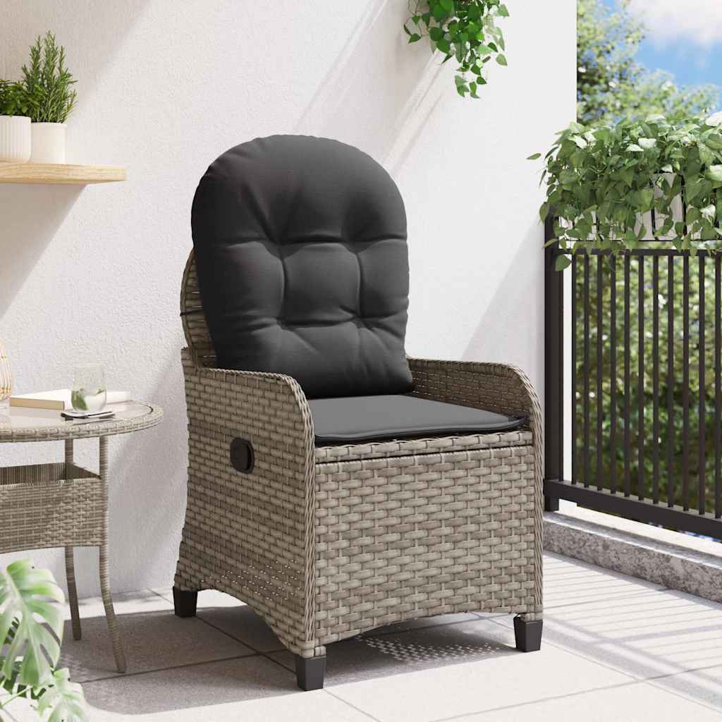 Liggestol Grå polyrattan