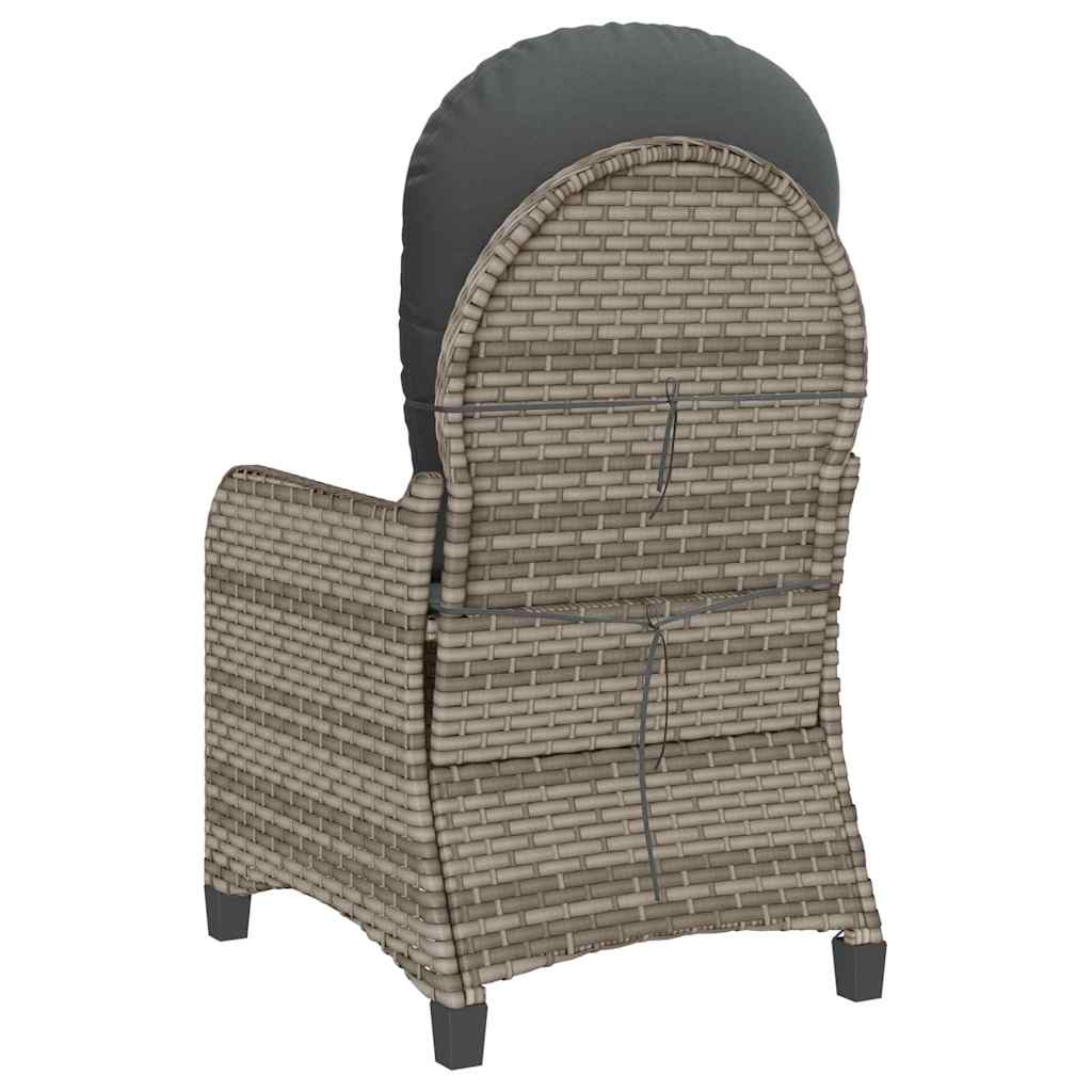Liggestol Grå polyrattan