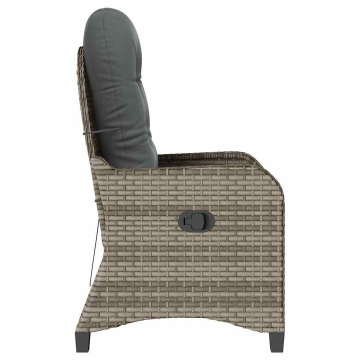 Liggestol Grå polyrattan