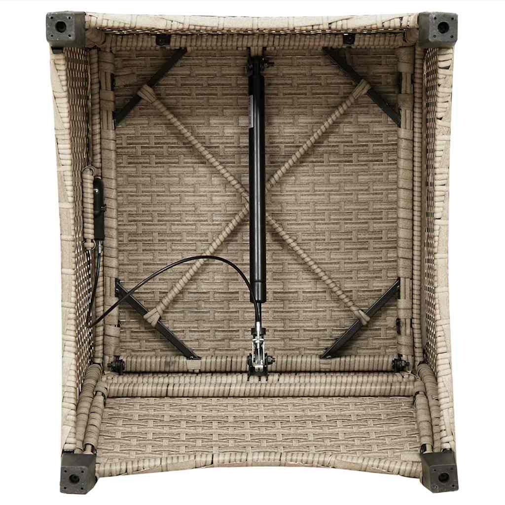 Liggestol Beige polyrattan