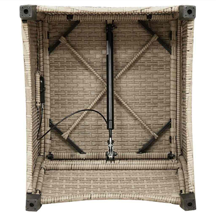 Liggestol Beige polyrattan