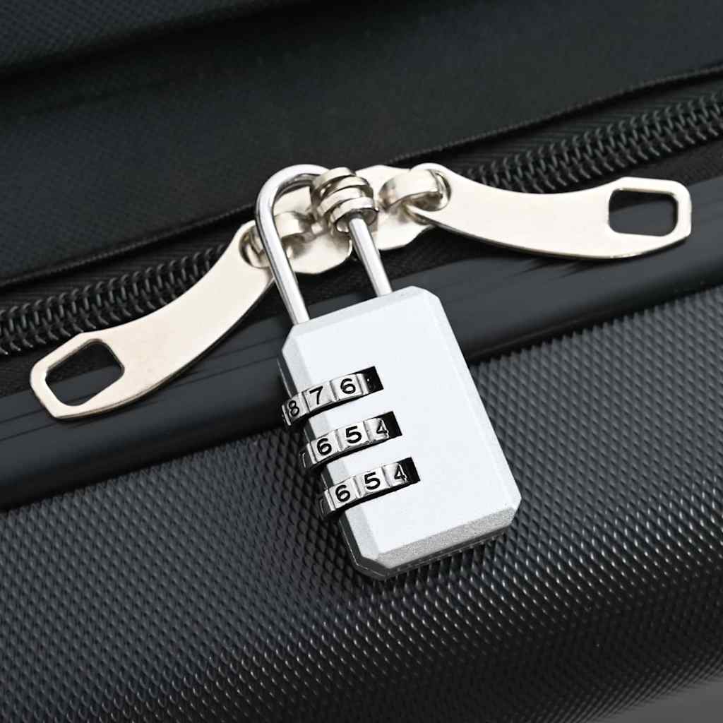 Kuffert med lås Sort 50 x 30 x 76 cm ABS Plastik