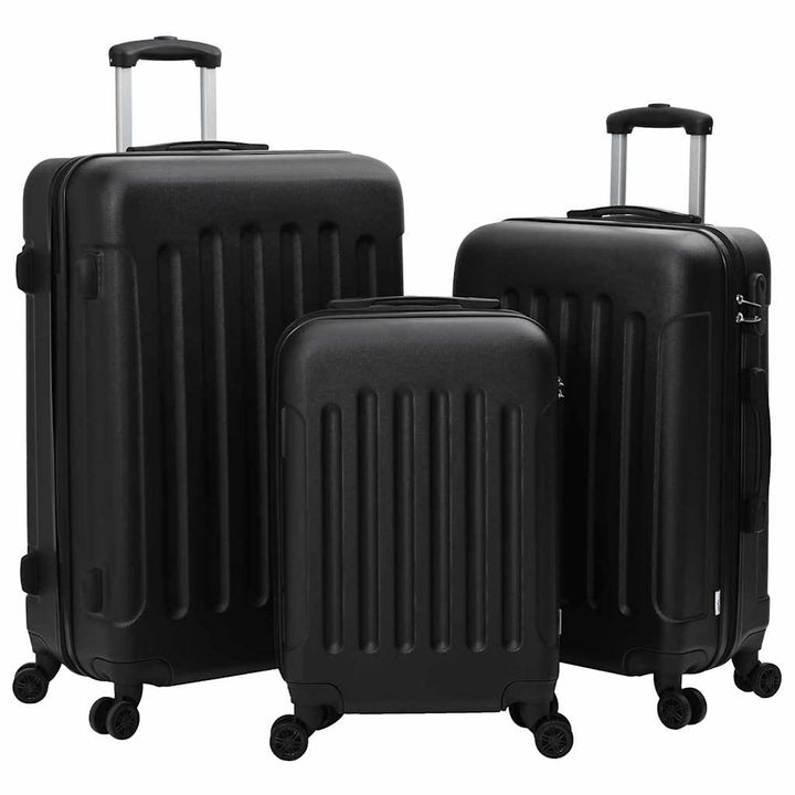 Kuffert med lås 3 pcs Sort 50 x 31 x 78 cm ABS Plastik