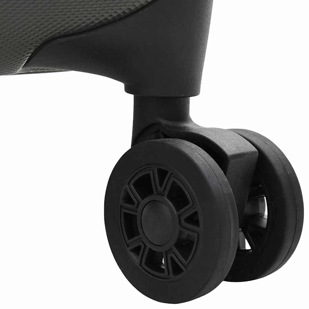 Kuffert med lås Mørkegrå 50 x 30 x 76 cm ABS Plastik