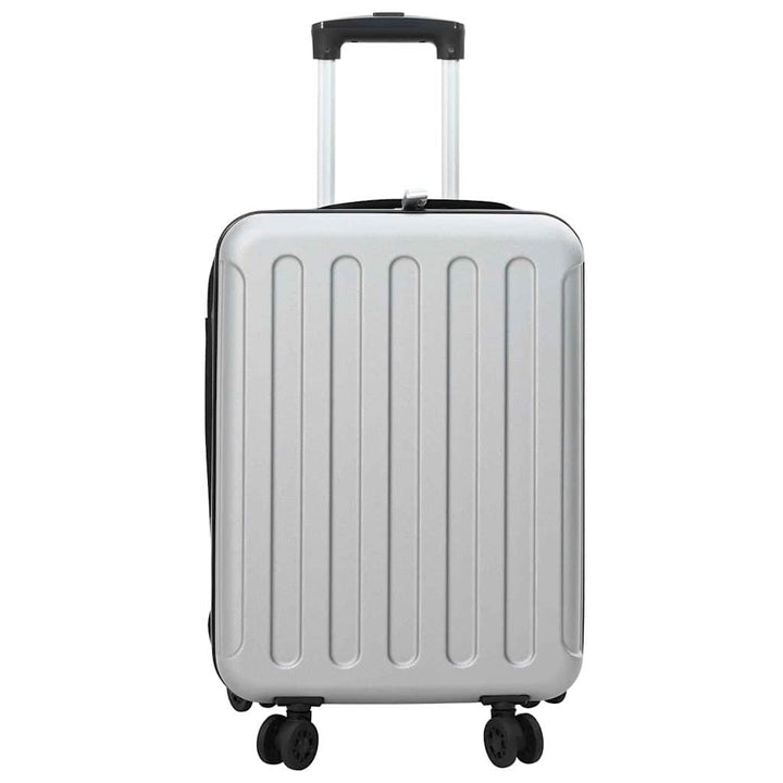 Kuffert med lås Sølv 34 x 23 x 55.5 cm ABS Plastik