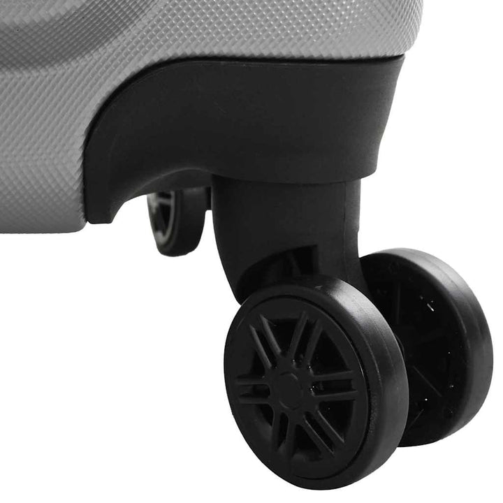 Kuffert med lås 3 pcs Sølv 50 x 31 x 78 cm ABS Plastik