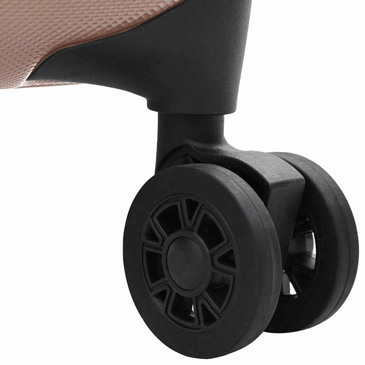 Kuffert med lås rosaguld 50 x 30 x 76 cm ABS Plastik