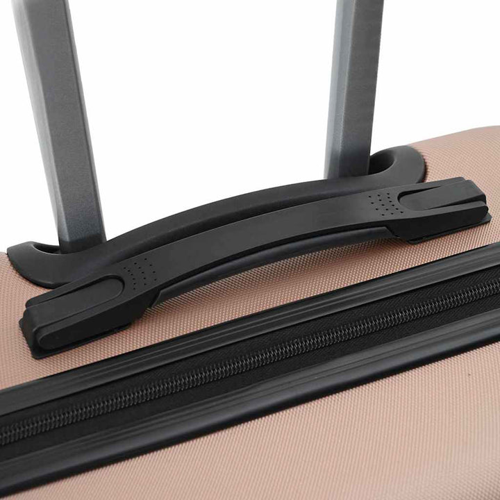 Kuffert med lås 3 pcs Rosenguld 50 x 31 x 78 cm ABS Plastik