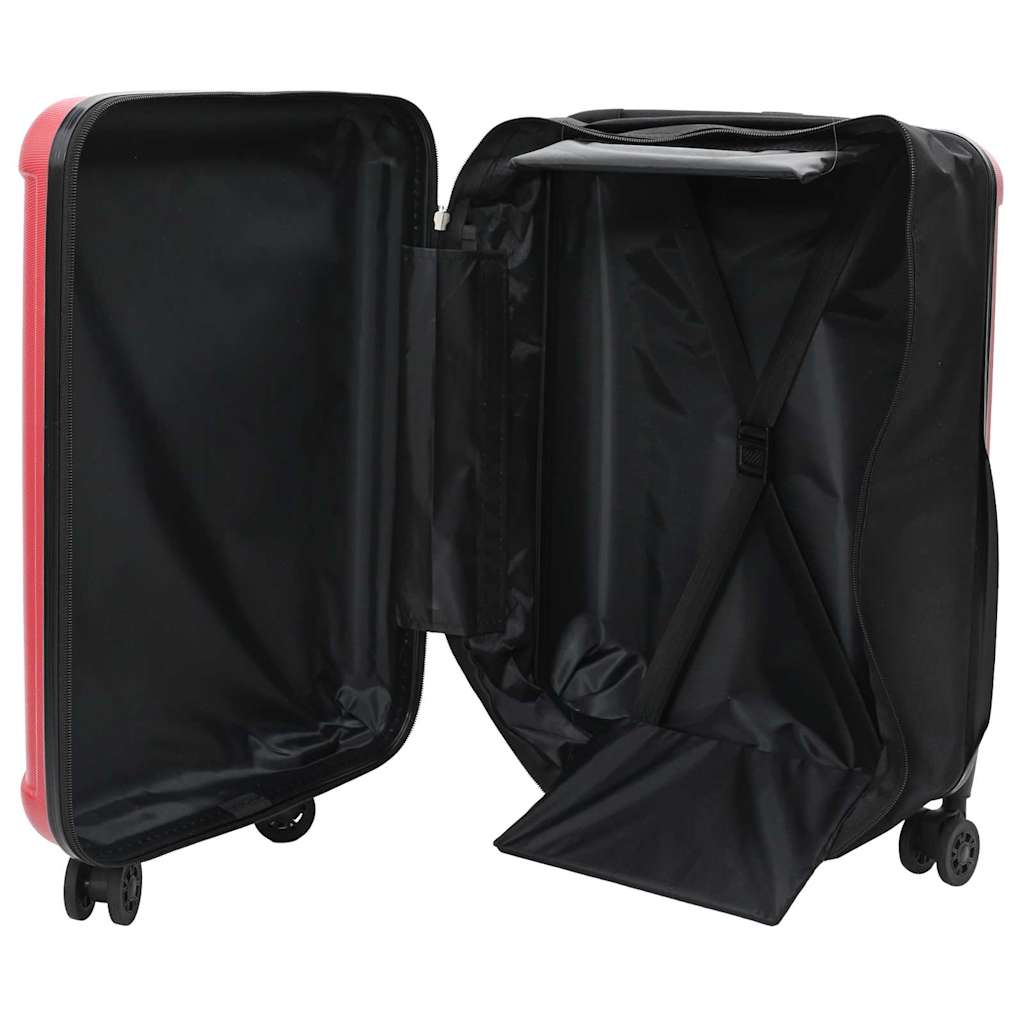 Kuffert med lås Rød 43 x 27 x 66 cm ABS Plastik