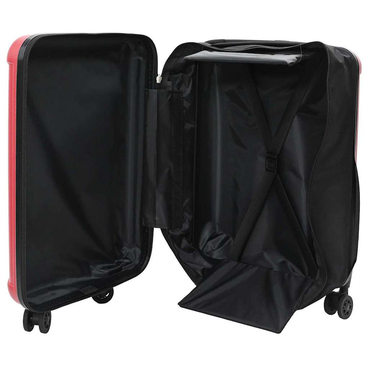 Kuffert med lås Rød 43 x 27 x 66 cm ABS Plastik