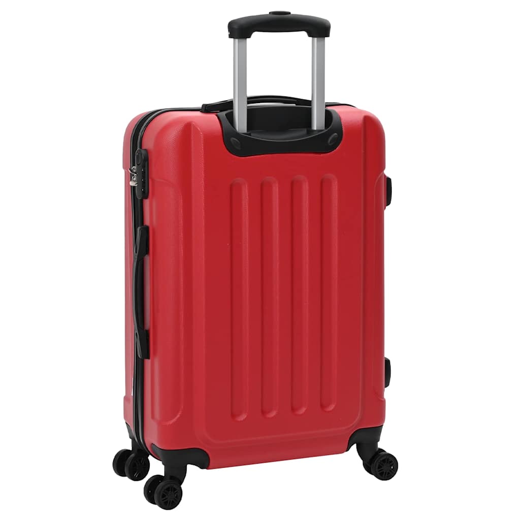 Kuffert med lås 3 pcs Rød 50 x 31 x 78 cm ABS Plastik