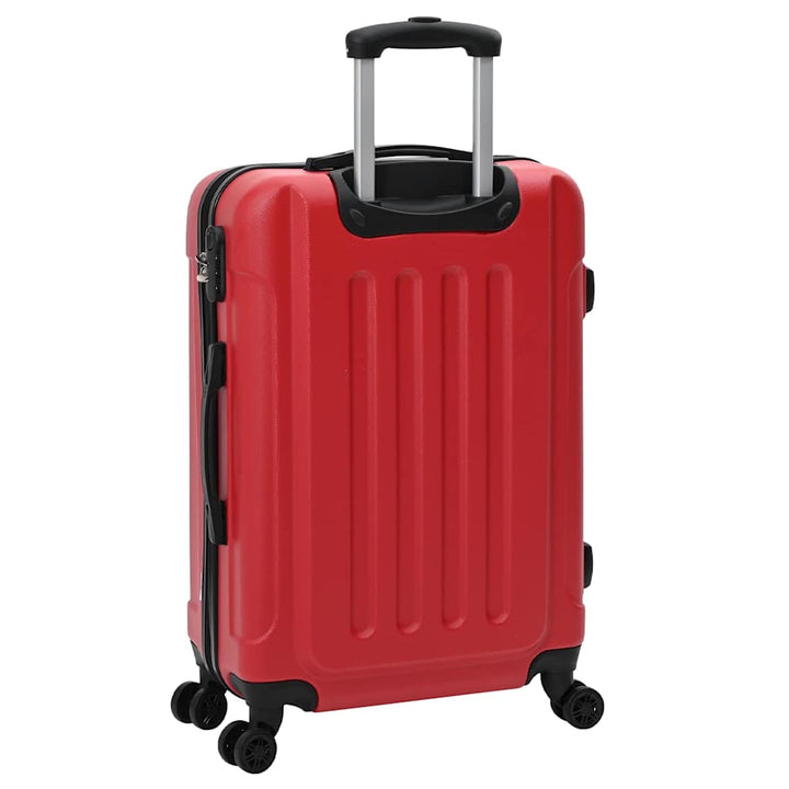 Kuffert med lås 3 pcs Rød 50 x 31 x 78 cm ABS Plastik