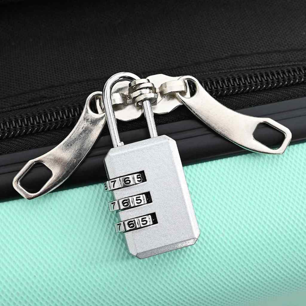 Kuffert med lås Mintgrøn 43 x 27 x 66 cm ABS Plastik