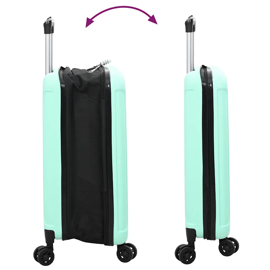 Kuffert med lås Mintgrøn 43 x 27 x 66 cm ABS Plastik