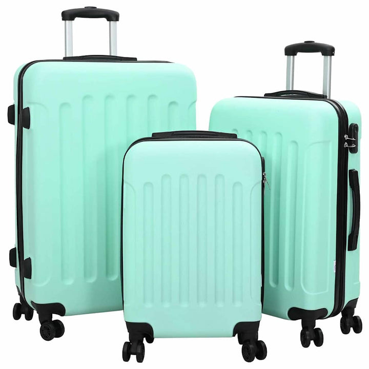 Kuffert med lås 3 pcs Mintgrøn 50 x 31 x 78 cm ABS Plastik