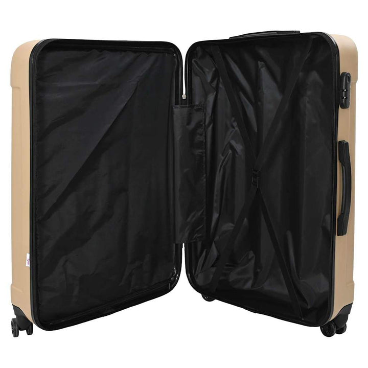 Kuffert 3 pcs champagnefarvet 50 x 31 x 78 cm ABS Plastik