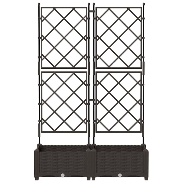 Have Blomsterkrukke 2 stk. Brun 80 x 40 x 125,5 cm PP