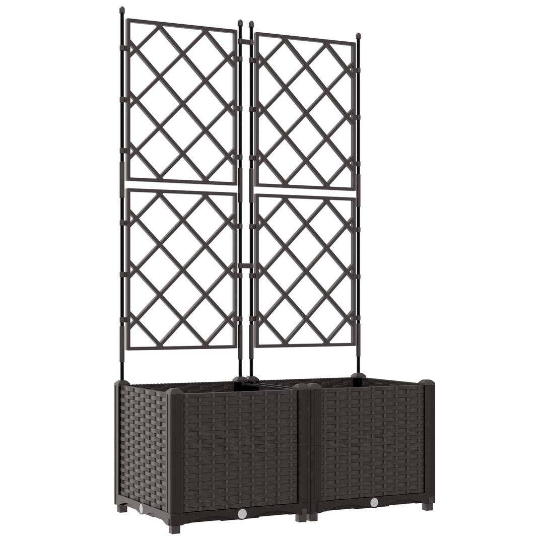 Have Blomsterkrukke 2 stk. Brun 80 x 40 x 143 cm PP