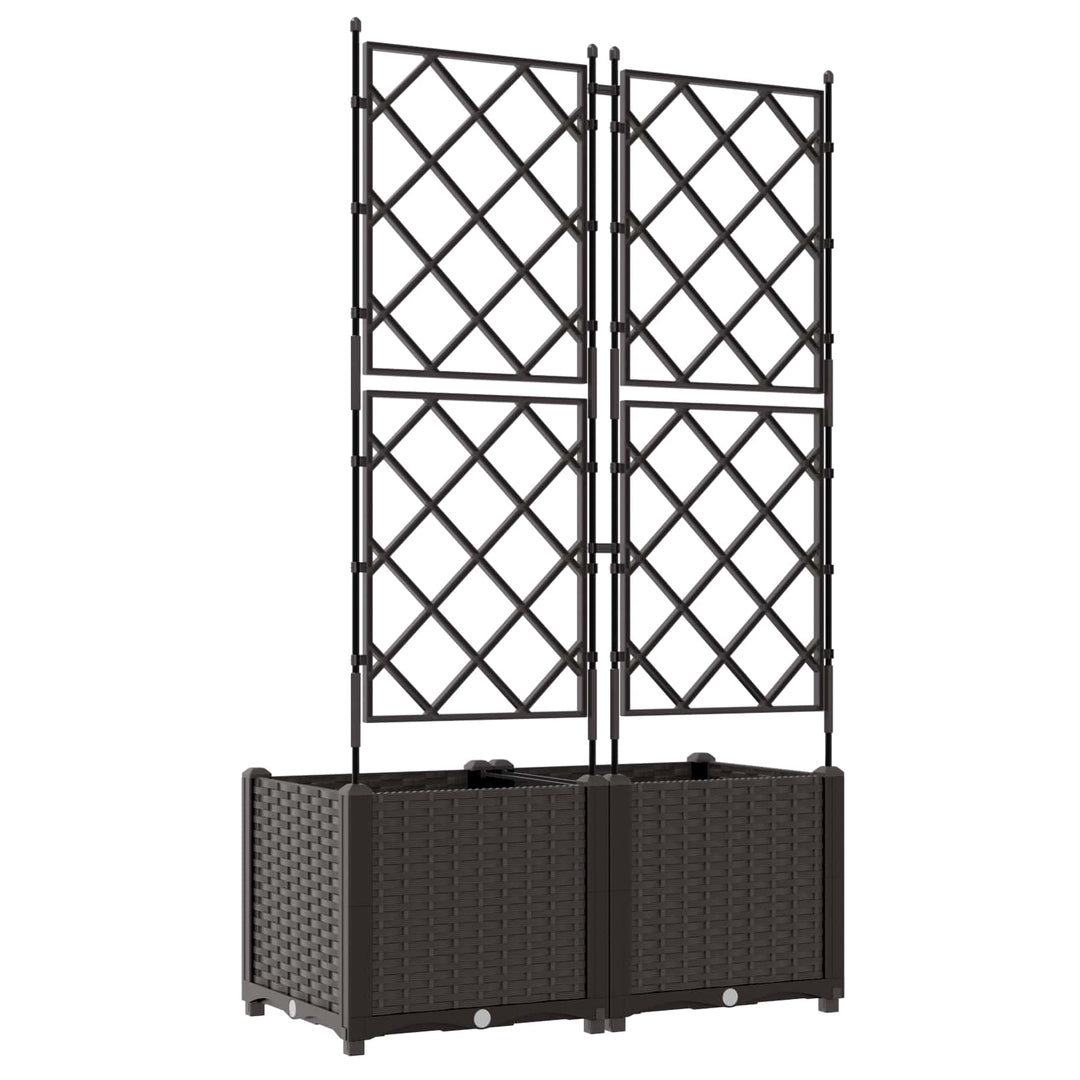 Have Blomsterkrukke 2 stk. Brun 80 x 40 x 143 cm PP