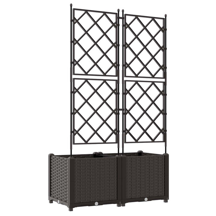 Have Blomsterkrukke 2 stk. Brun 80 x 40 x 143 cm PP