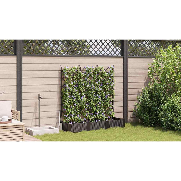 Have Blomsterkrukke 3 stk. Brun 120 x 40 x 125,5 cm PP