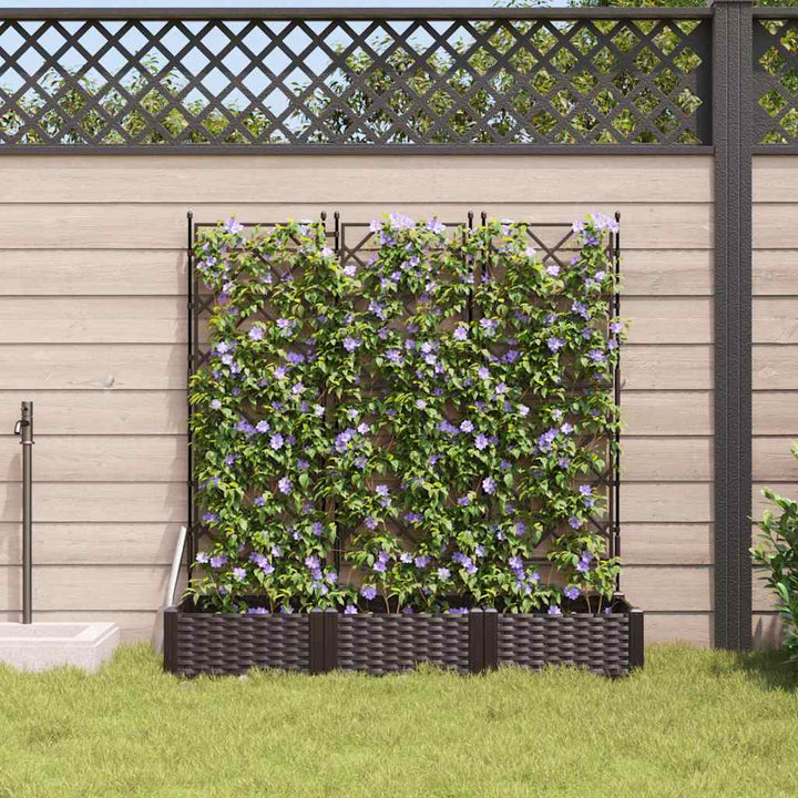 Have Blomsterkrukke 3 stk. Brun 120 x 40 x 125,5 cm PP