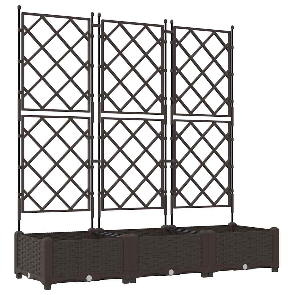 Have Blomsterkrukke 3 stk. Brun 120 x 40 x 125,5 cm PP