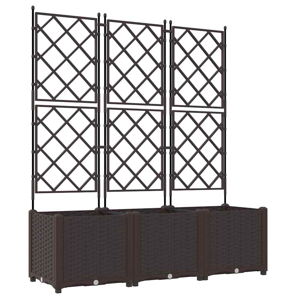 Have Blomsterkrukke 3 stk. Brun 120 x 40 x 143 cm PP