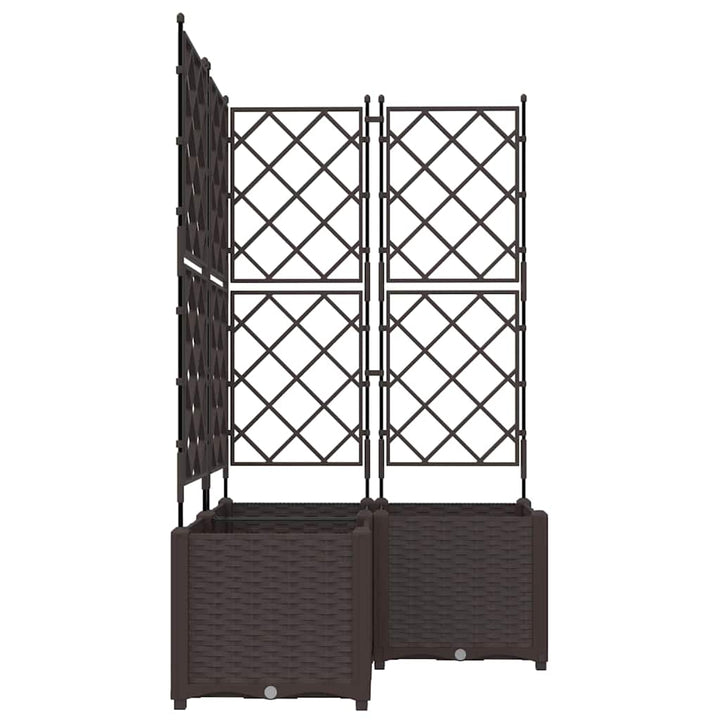 Have Blomsterkrukke 3 stk. Brun 80 x 80 x 143 cm PP