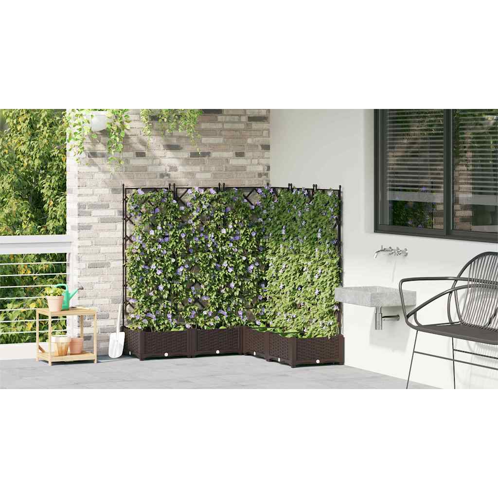 Have Blomsterkrukke 5 stk. Brun 120 x 120 x 125,5 cm PP