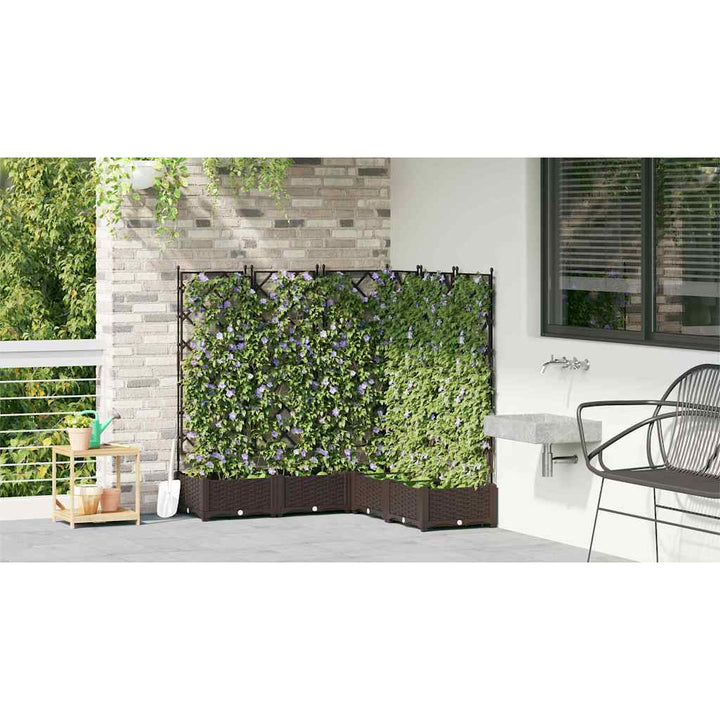 Have Blomsterkrukke 5 stk. Brun 120 x 120 x 125,5 cm PP
