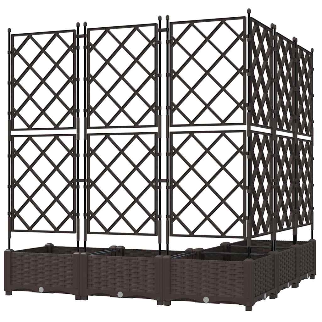 Have Blomsterkrukke 5 stk. Brun 120 x 120 x 125,5 cm PP