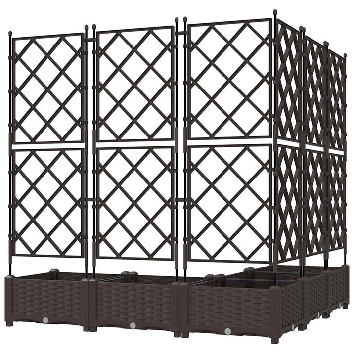 Have Blomsterkrukke 5 stk. Brun 120 x 120 x 125,5 cm PP