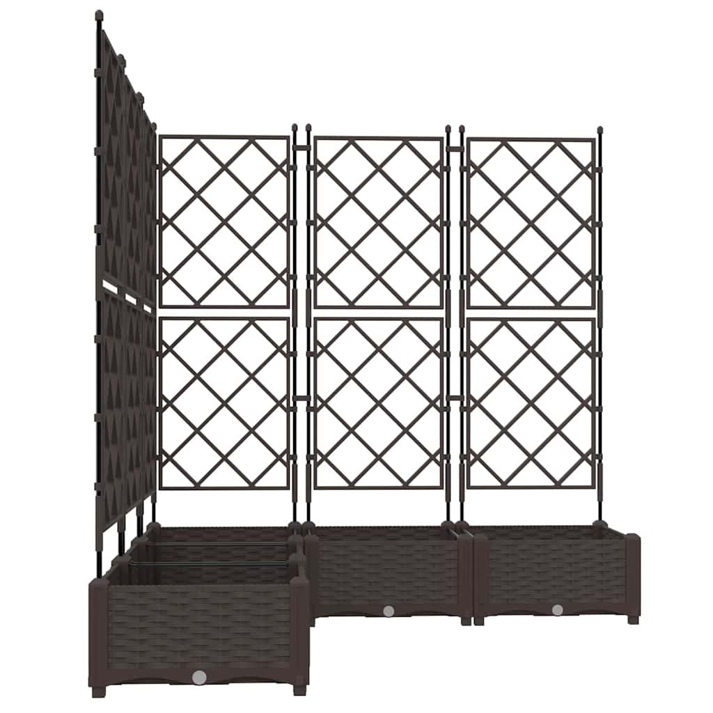 Have Blomsterkrukke 5 stk. Brun 120 x 120 x 125,5 cm PP