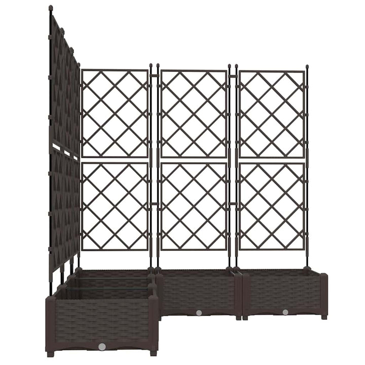 Have Blomsterkrukke 5 stk. Brun 120 x 120 x 125,5 cm PP