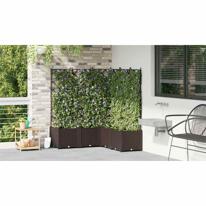 Have Blomsterkrukke 5 stk. Brun 120 x 120 x 143 cm PP