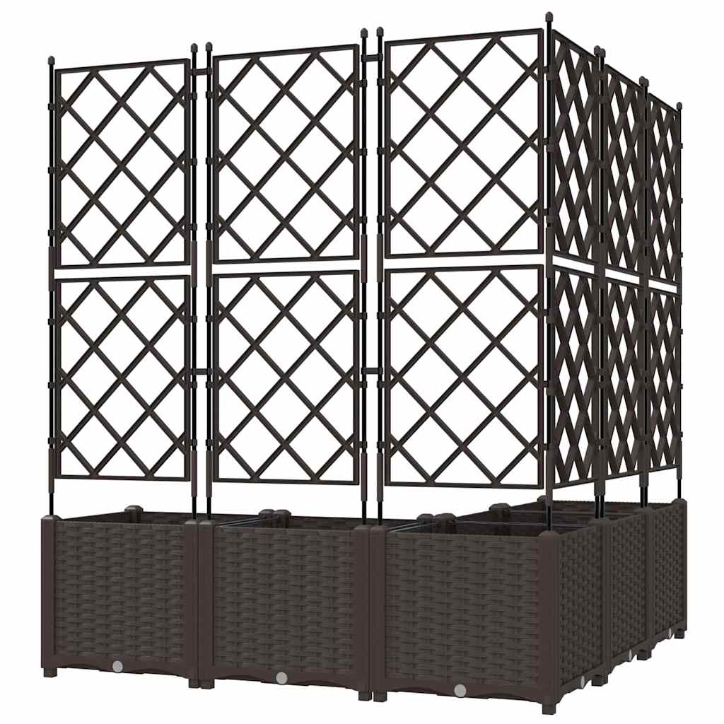 Have Blomsterkrukke 5 stk. Brun 120 x 120 x 143 cm PP