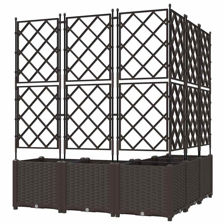 Have Blomsterkrukke 5 stk. Brun 120 x 120 x 143 cm PP