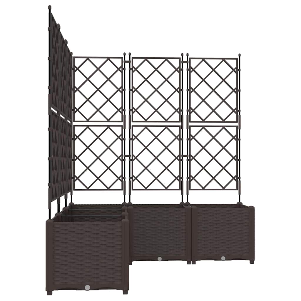 Have Blomsterkrukke 5 stk. Brun 120 x 120 x 143 cm PP